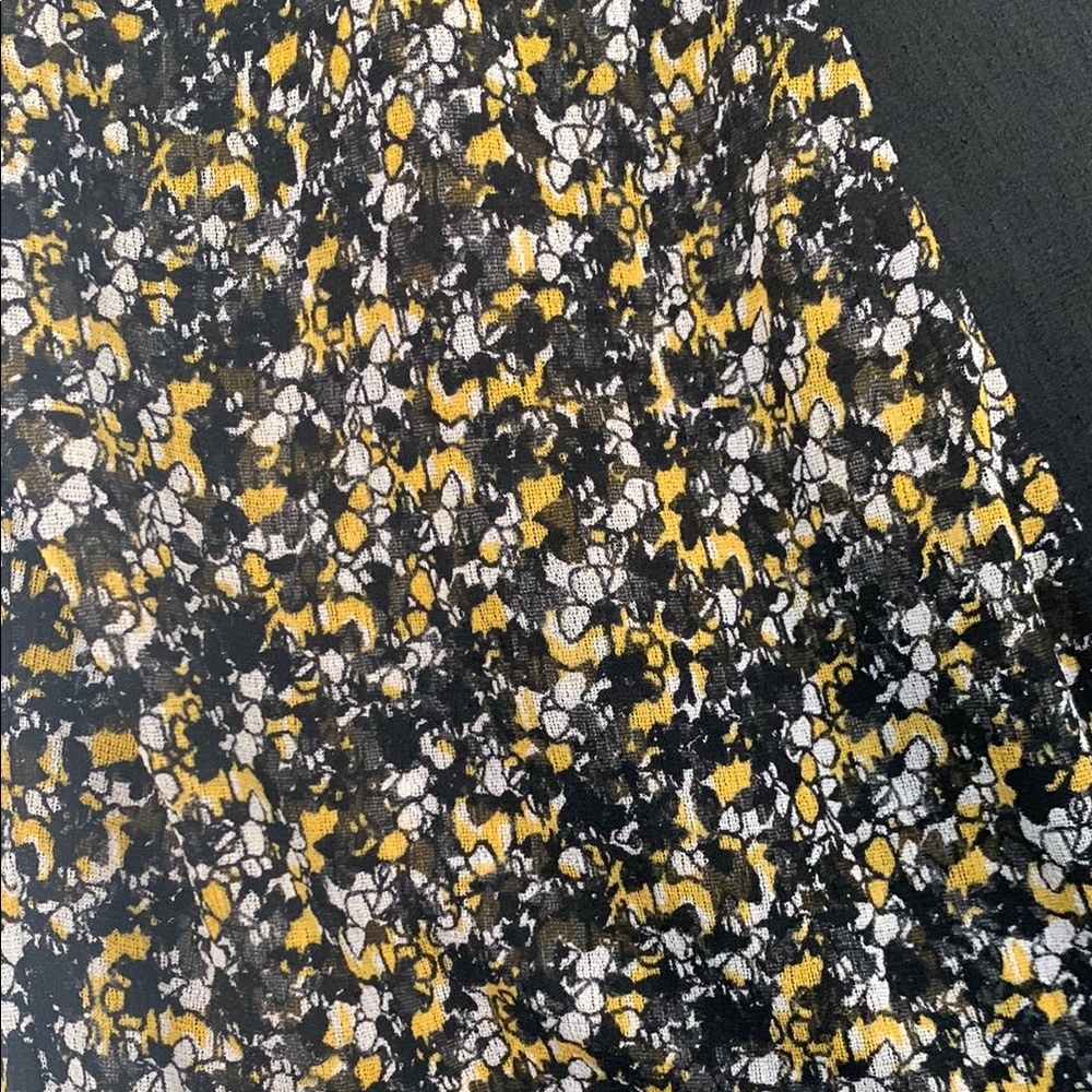 Diane von Furstenberg - Black/Yellow/White Women's Top - Silk and Mesh - Picture 2 of 8